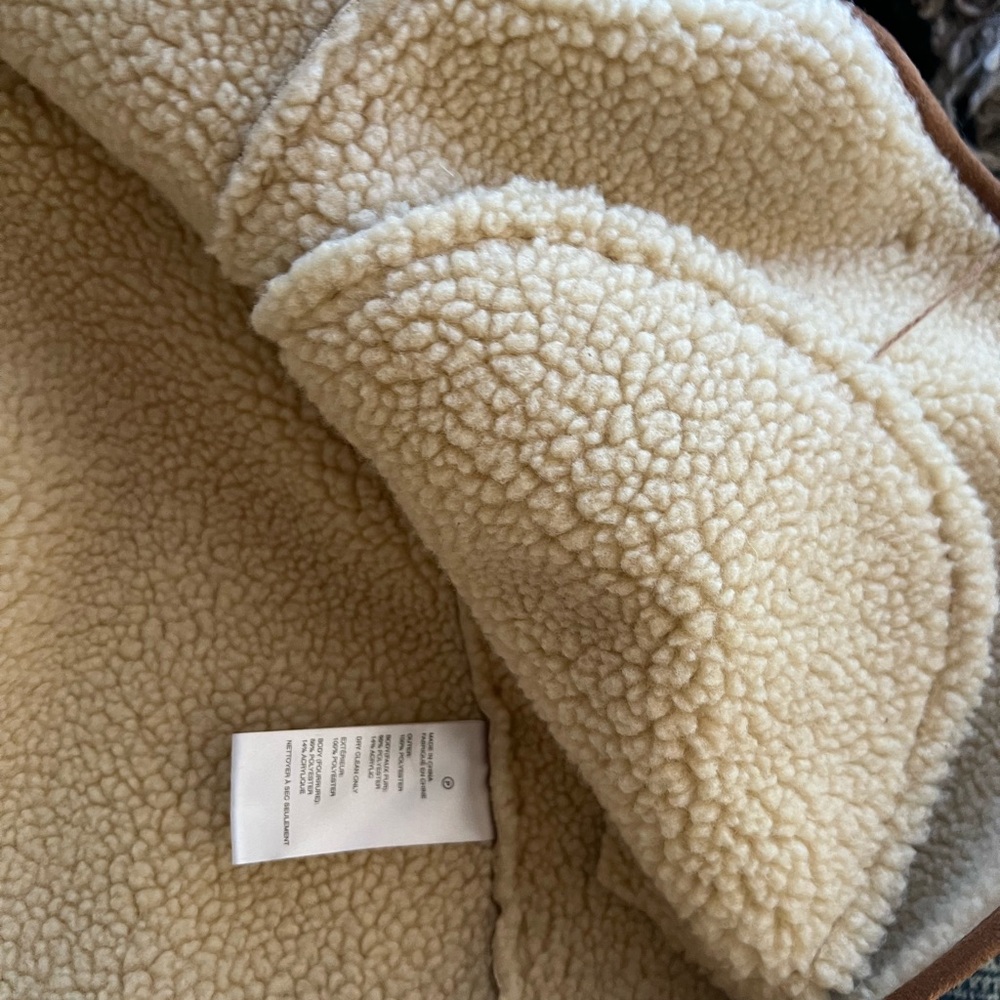 Urban Outfitters Tan faux leather and faux fur Jacket. - Picture 4 of 7